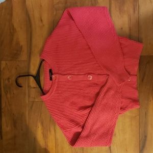 Forever 21 Cropped Pink Knit Sweater